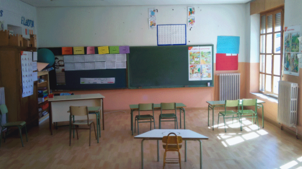 Una de las aulas del centro educativo