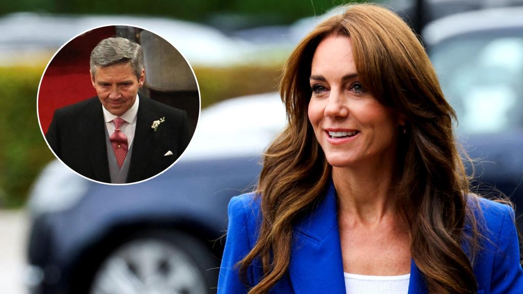 Kate Middleton junto a su progenitor, Michael, en un fotomontaje de EL ESPAÑOL.