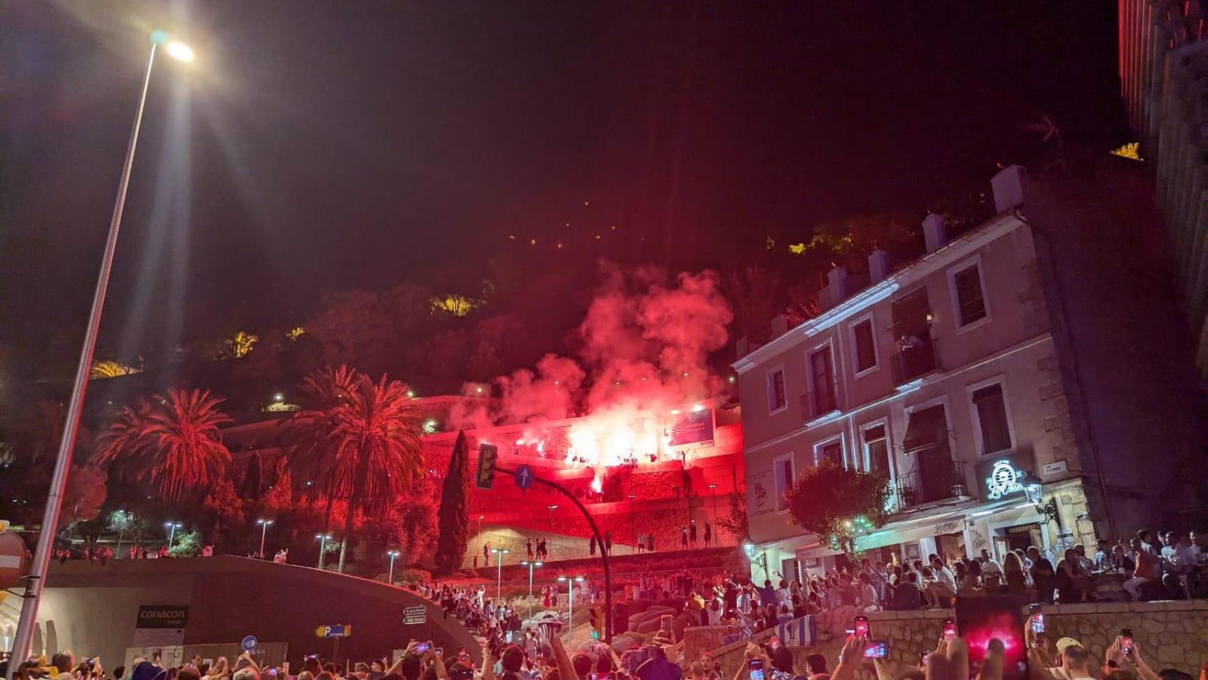Fotos de la celebración del ascenso del Málaga a Segunda División.