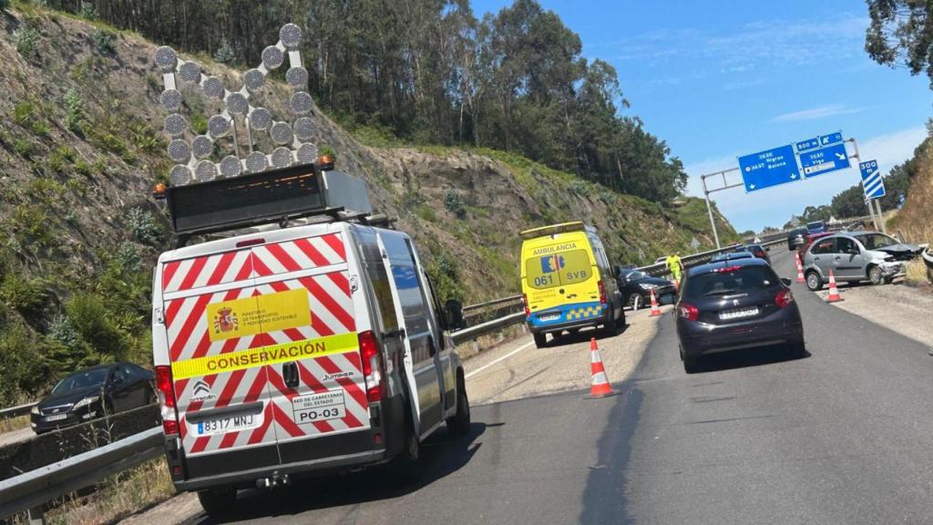 Imagen de uno de los accidentes en la VG-20.