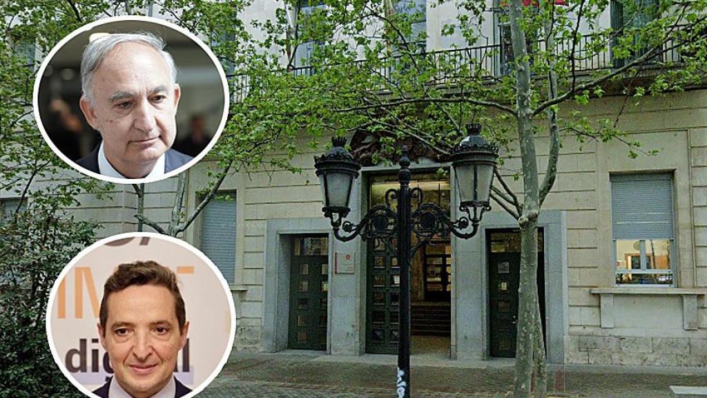 Antonio Largo, rector de la UVa (arriba), Juan Manuel Corchado, rector de la USAL (abajo) y la Facultad de Medicina en Valladolid.