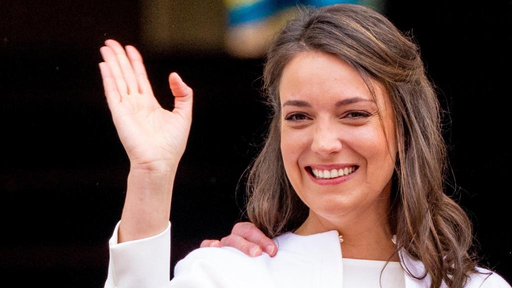 Alexandra de Luxemburgo el día de su boda civil.