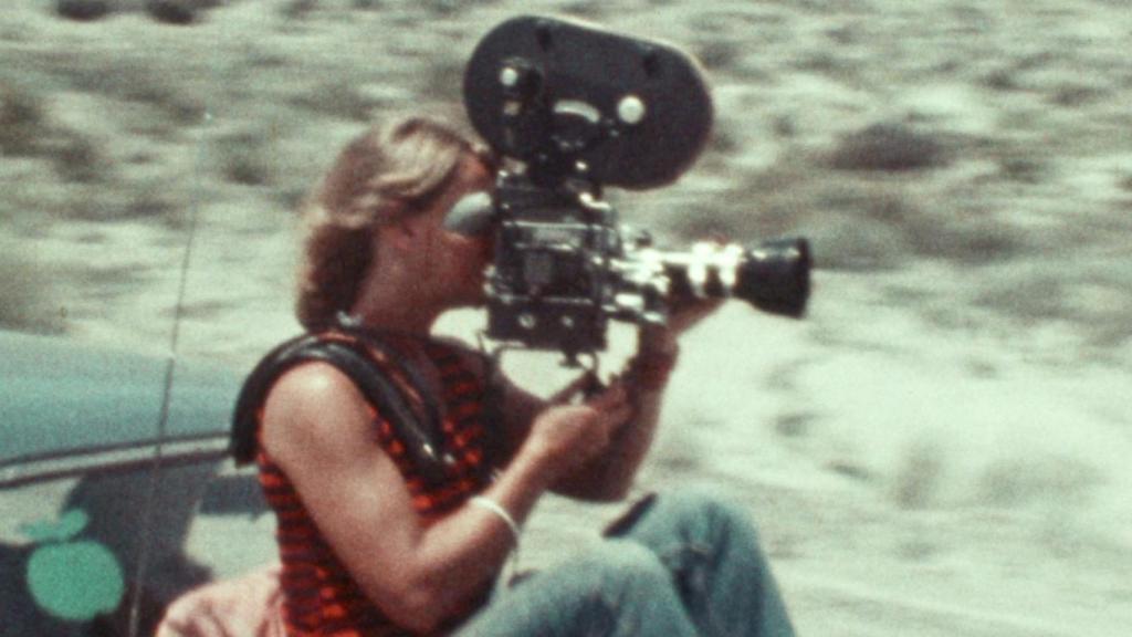 Narcisa Hirsch durante un rodaje