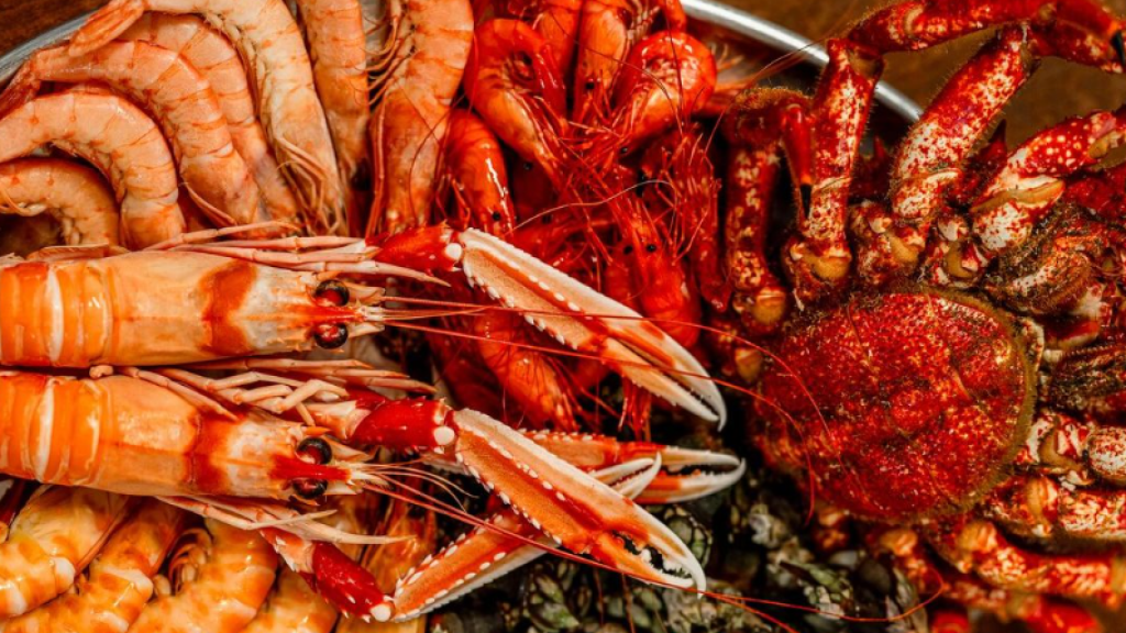 Bandeja de marisco del restaurante El Cantábrico.