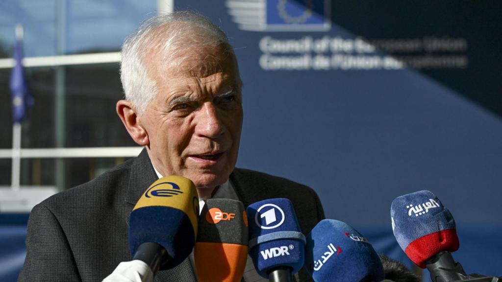 El jefe de la diplomacia de la UE, Josep Borrell, a su llegada a la reunión del Consejo de Exteriores este lunes en Luxemburgo