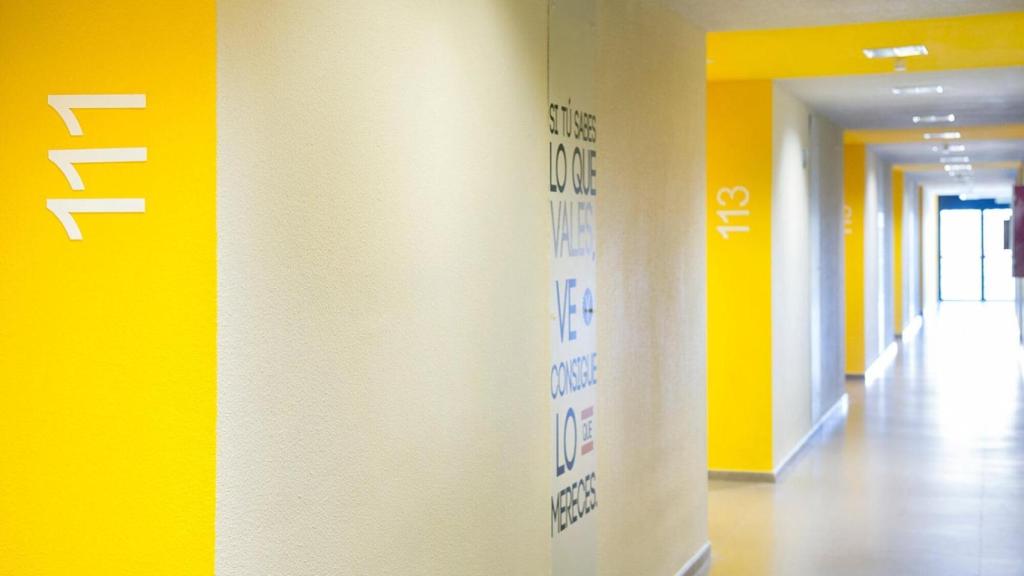 El pasillo de la nueva residencia juvenil