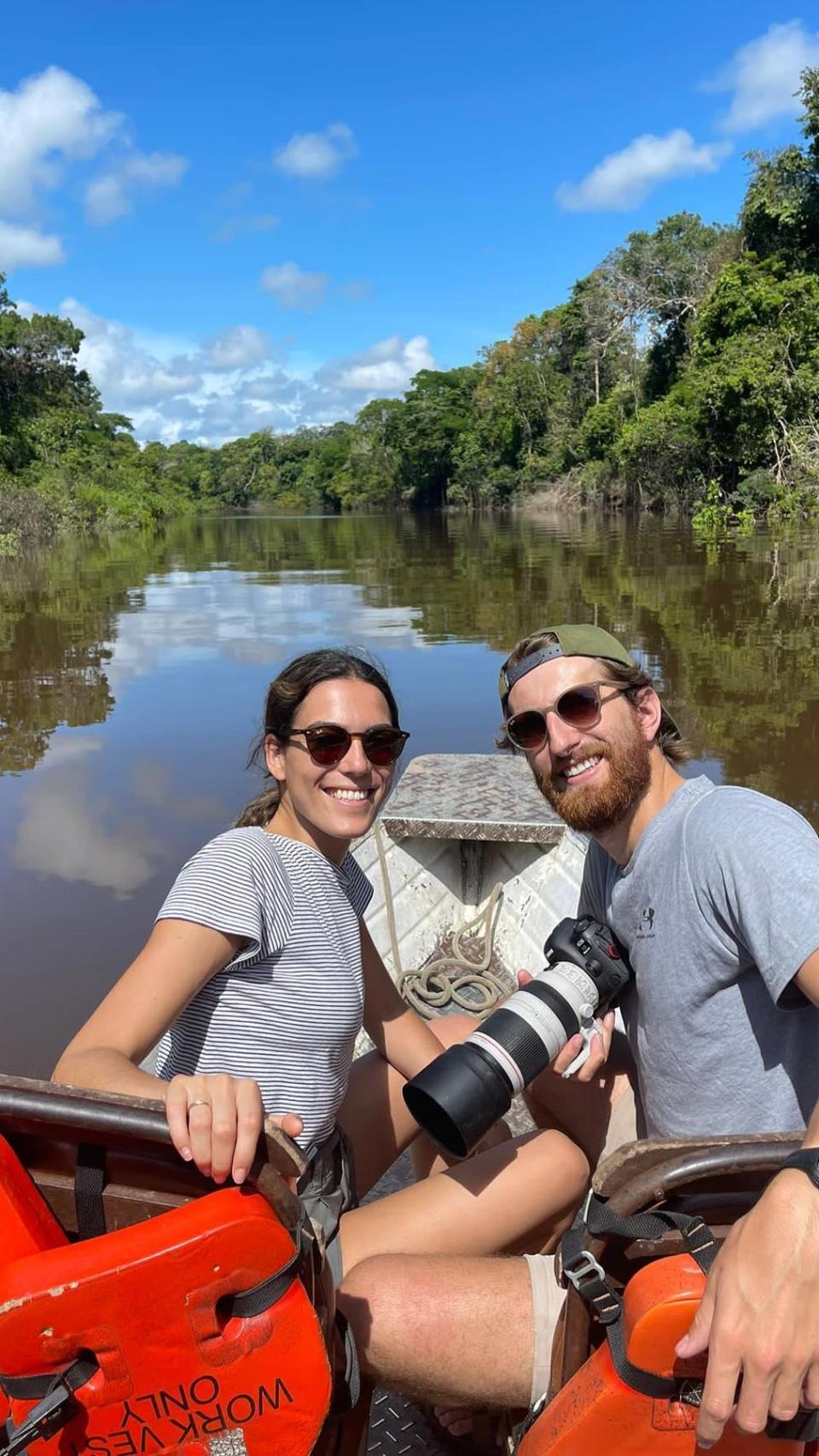 Andrea y Luis, en una fotografía publicada en las redes sociales de Eva Zaldívar.