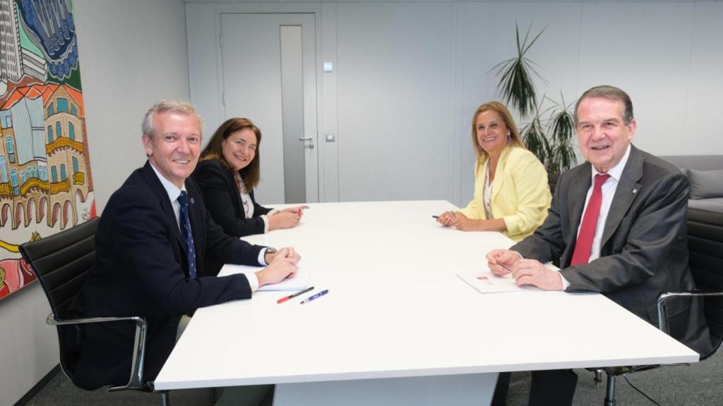 Alfonso Rueda, Ana Ortiz, Carmela Silva y Abel Caballero.