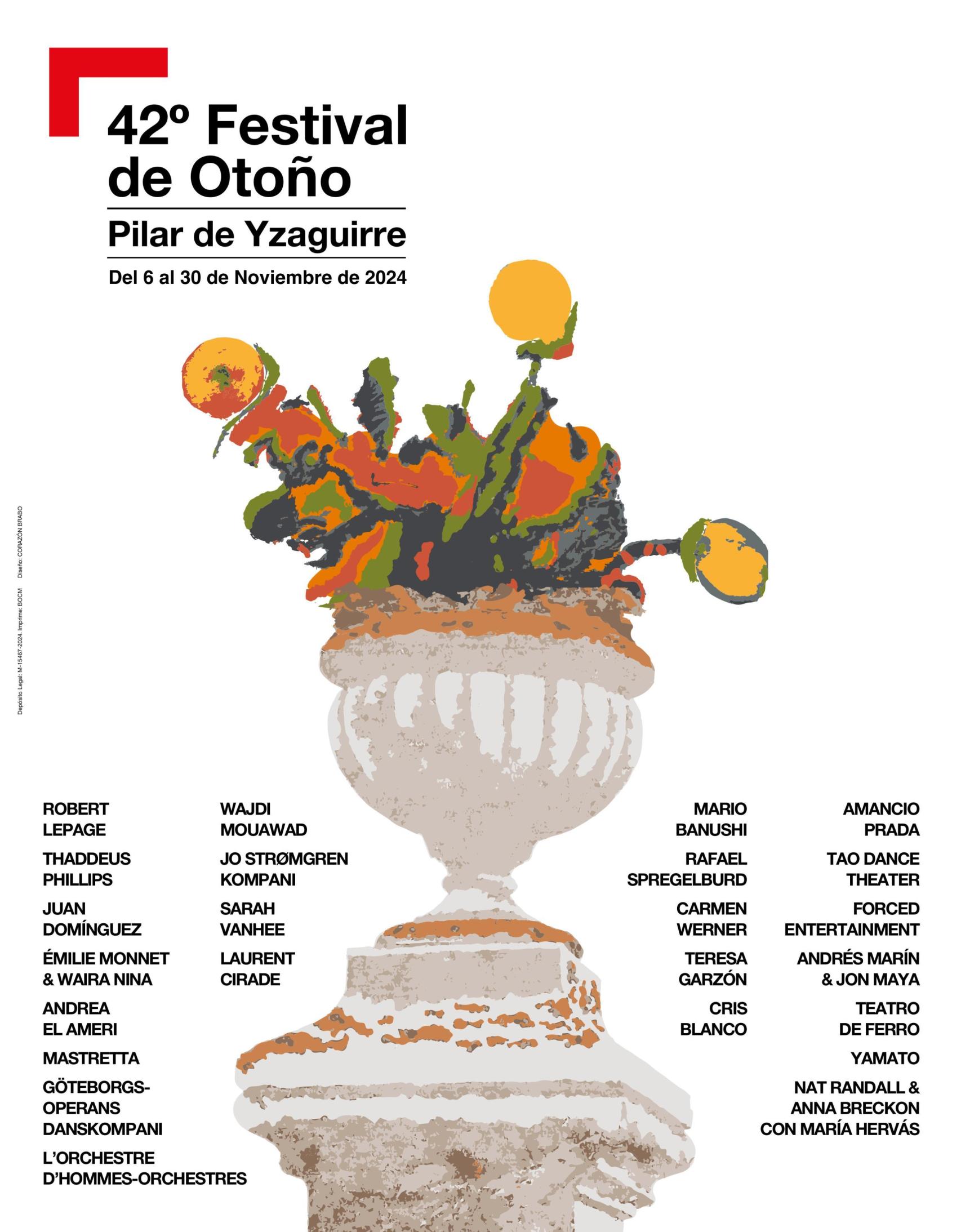 Cartel de la 42ª edición del Festival de Otoño. Foto: Teatros del Canal