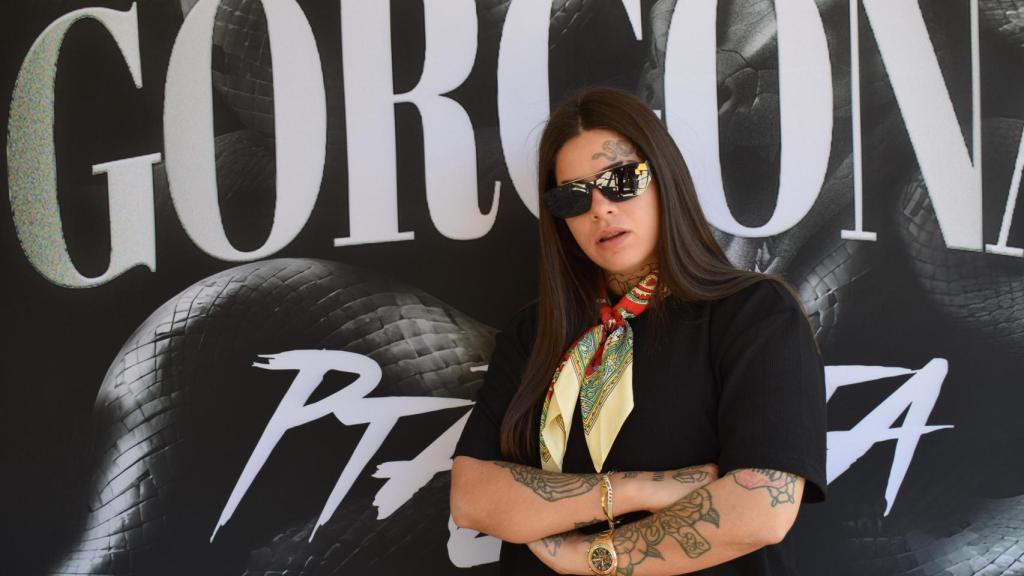 Ptazeta en la terraza del hotel Bastardo, en Malasaña (Madrid). Foto: Angelica Rimini