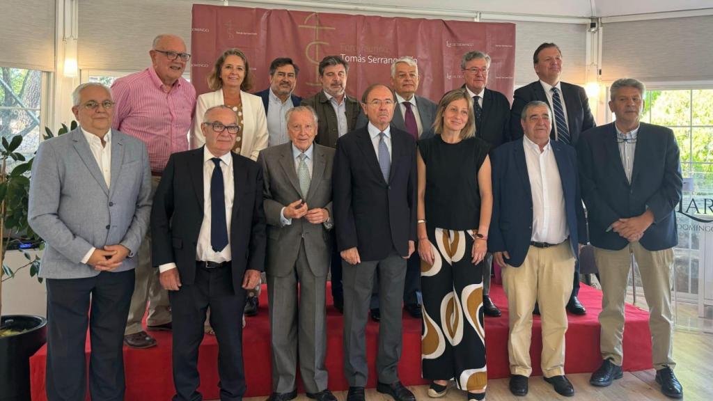 Pío Garcia Escudero durante el homenaje