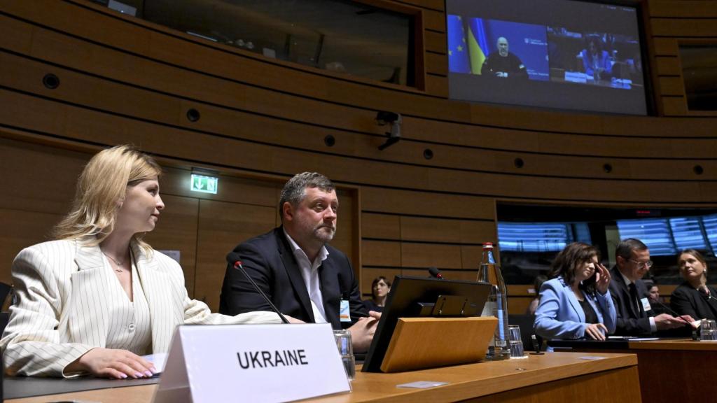 La viceprimera ministra de Ucrania, Olha Stefanishyna, durante la primera conferencia de adhesión celebrada este martes en Luxemburgo
