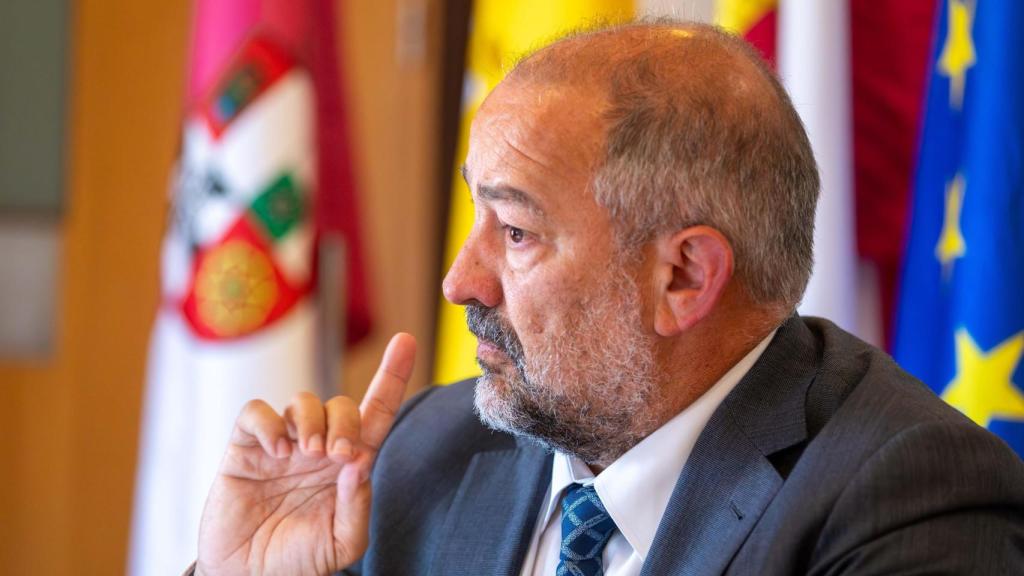 Otro momento de la entrevista.