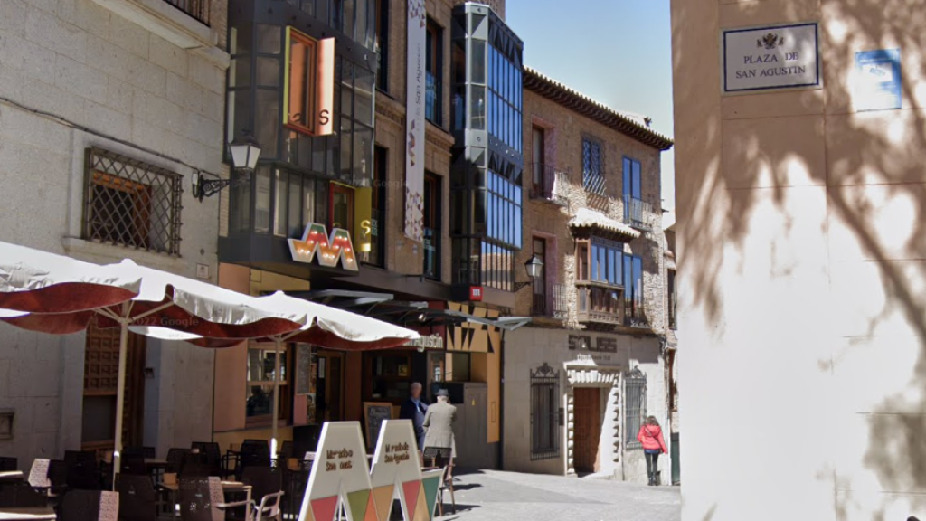 El Mercado de San Agustín y la sede de Soliss (Google Maps).