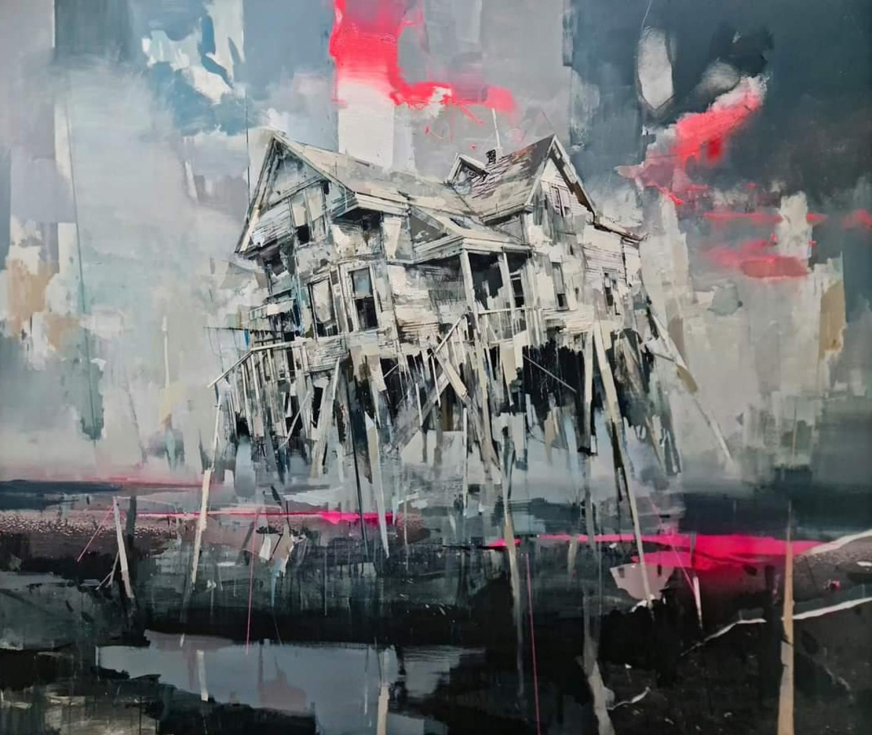 Uno de los cuadros de Cristóbal León que se pueden ver en esta exposición.