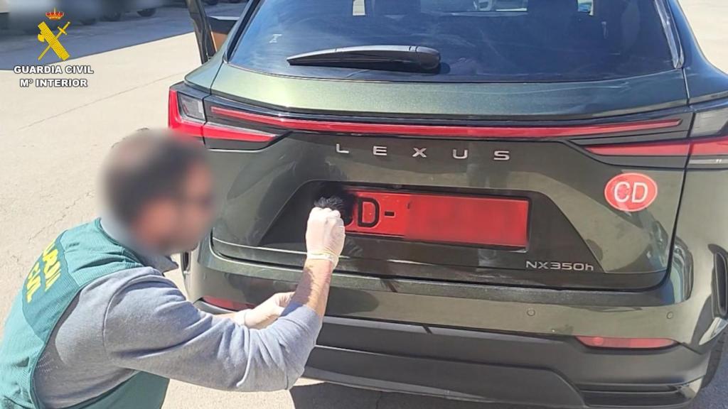 Uno de los vehículos sustraídos.