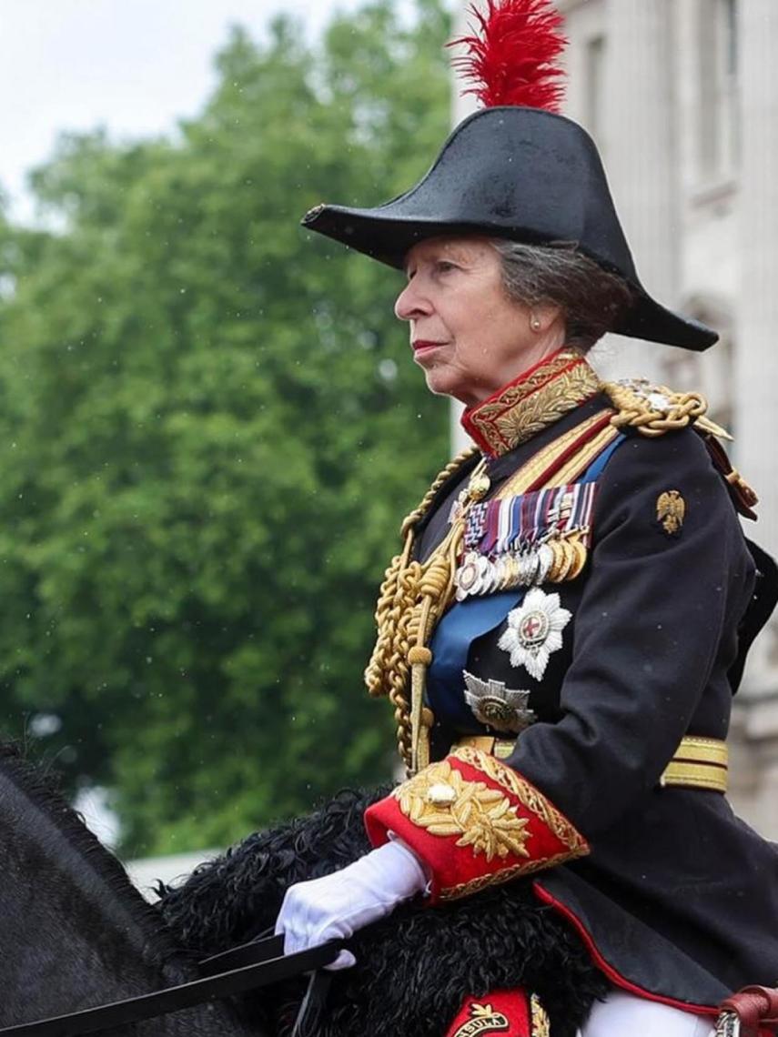 La princesa Ana en el 'Trooping The Colour'.