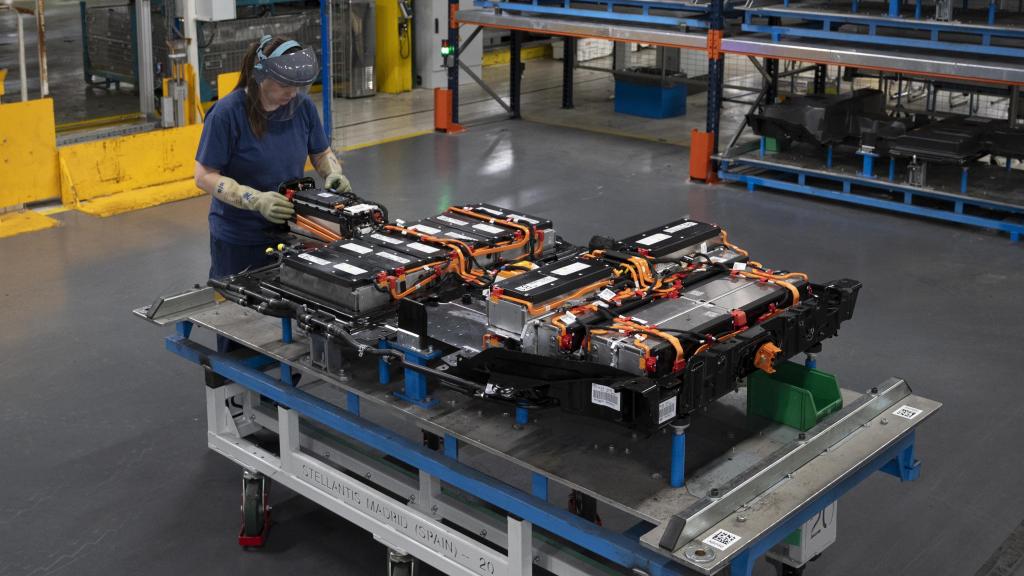 Planta de baterías de Stellantis en Madrid.