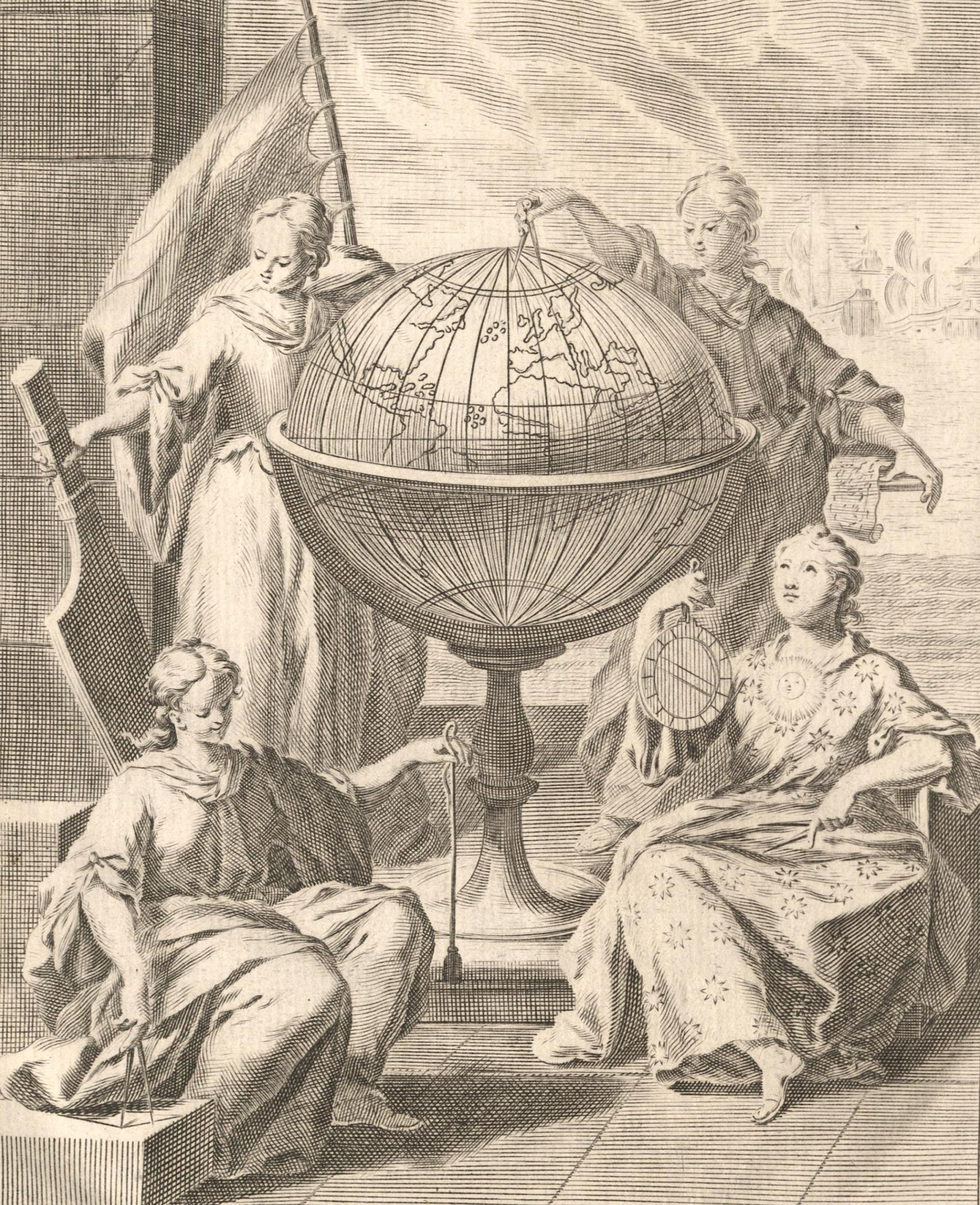 Estampa de la tierra achatada. Jorge Juan y Antonio de Ulloa, 'Relación histórica del viaje a la América meridional'.