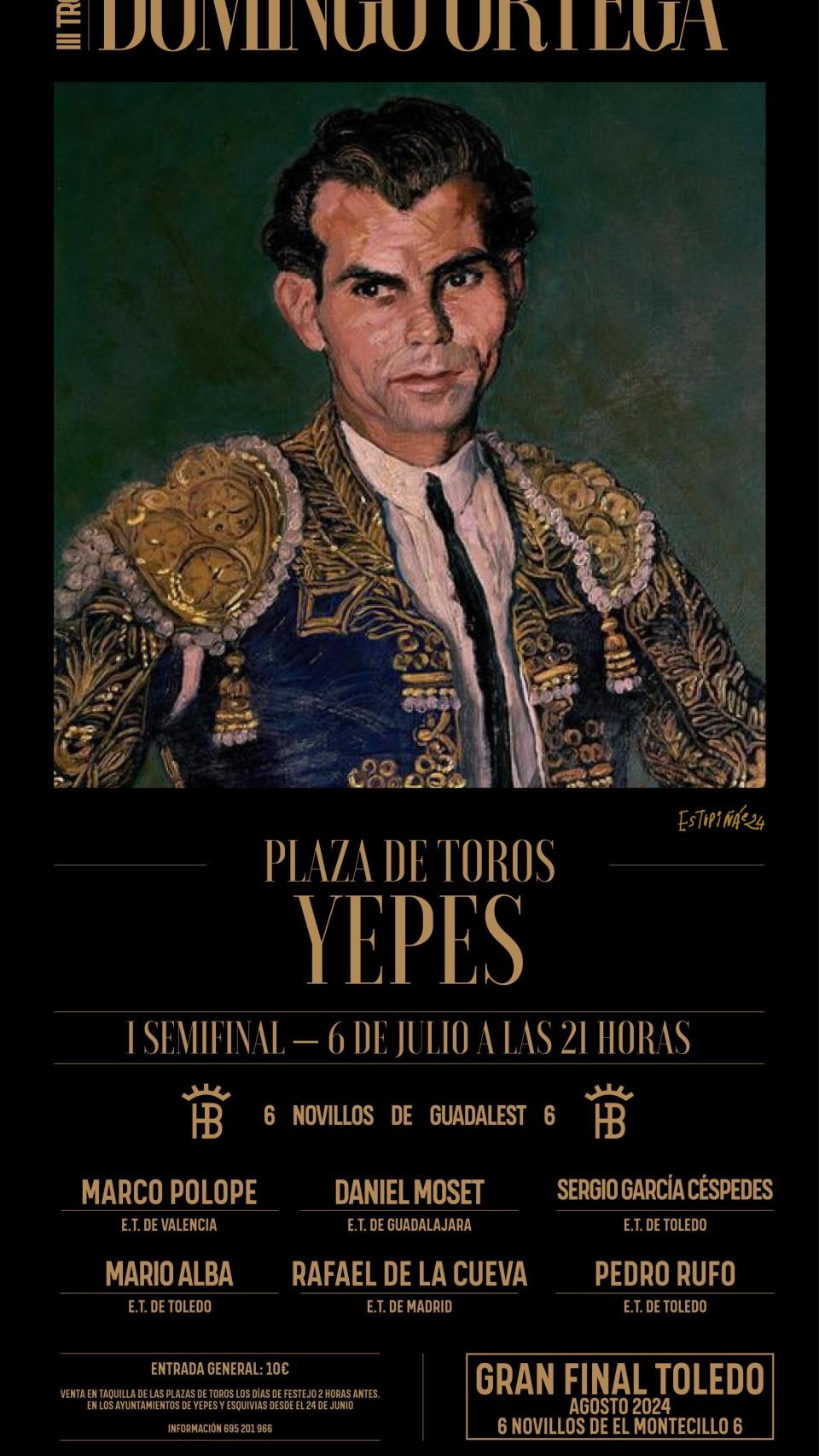 Uno de los carteles de las semifinales