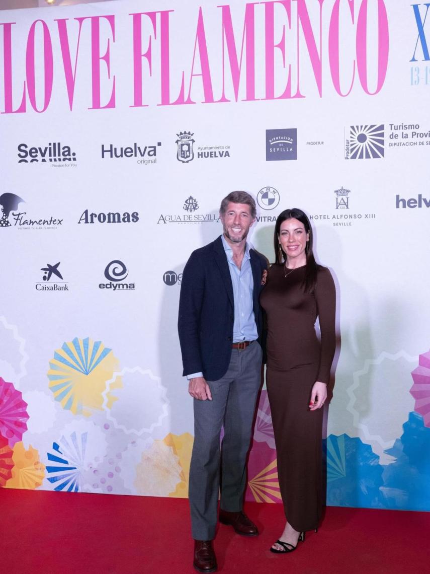 Manuel Escribano y su acompañante en el primer día de We Love Flamenco, el 13 de enero de 2024, en Sevilla.