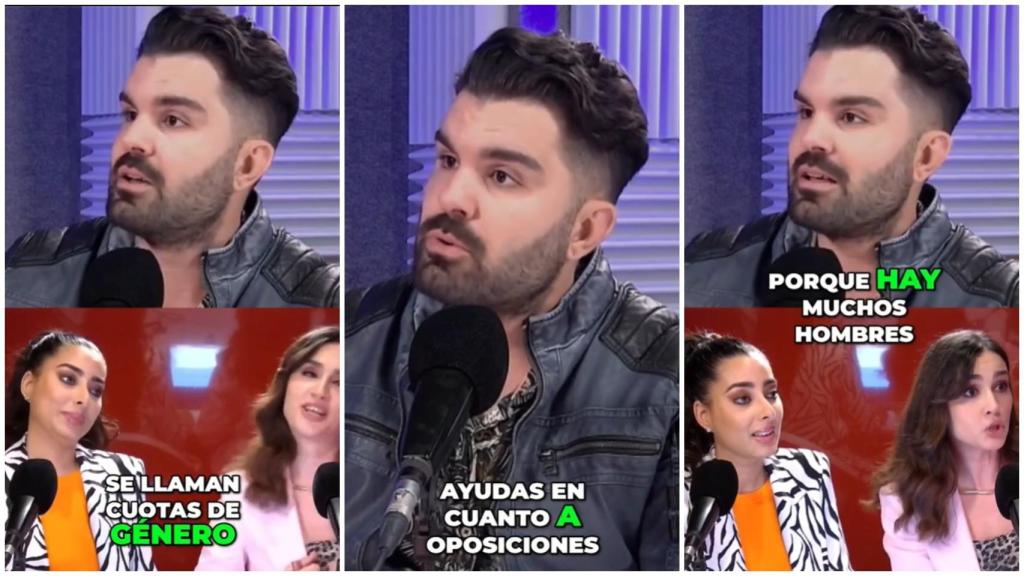 La viral discusión entre este tiktoker y dos feministas sobre cuotas de género que divide Internet