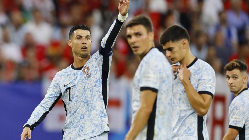 Cristiano Ronaldo, en el partido contra Georgia.