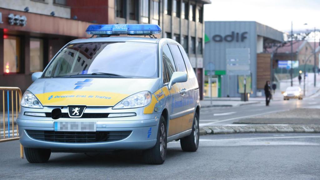 Vehículo radar en el centro de la capital leonesa