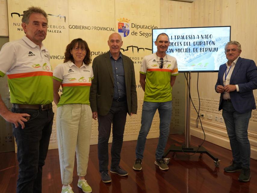 Imagen de la presentación de la I Travesía a Nado Hoces del Duratón