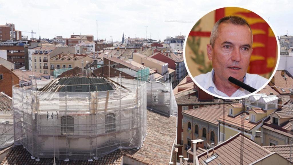 José Ignacio Zarandona y la Iglesia de la Vera Cruz tras el derrumbe