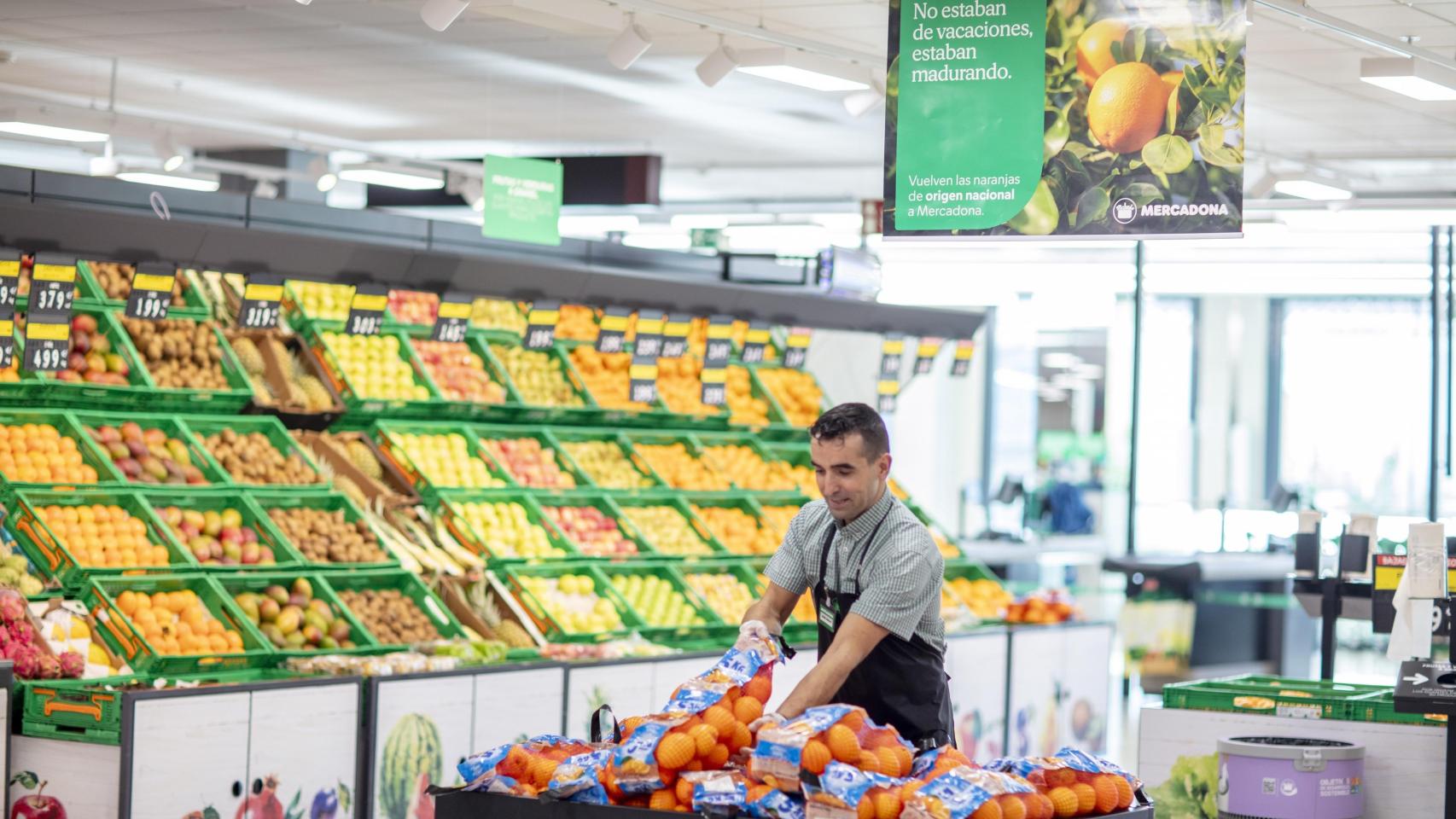 Frutería de Mercadona.