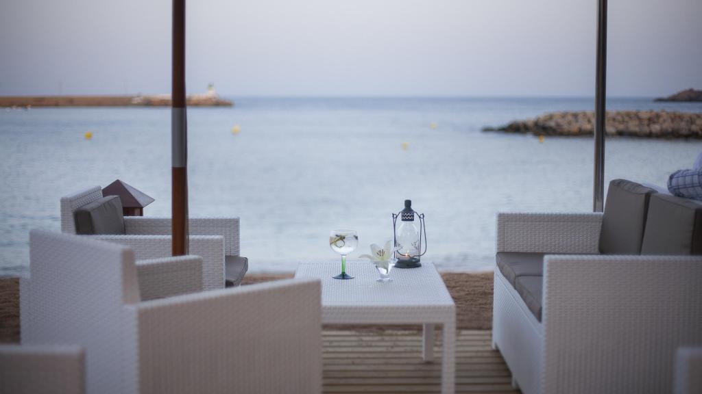 Las vistas al mar desde el chiringuito.