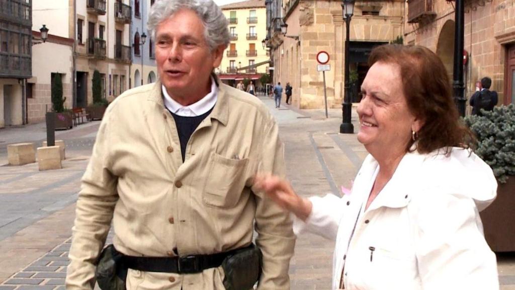 Rosario Bermudo junto a uno de sus hermanos paternos, Gabriel González de Gregorio, durante su último encuentro en Soria, el día del juicio.