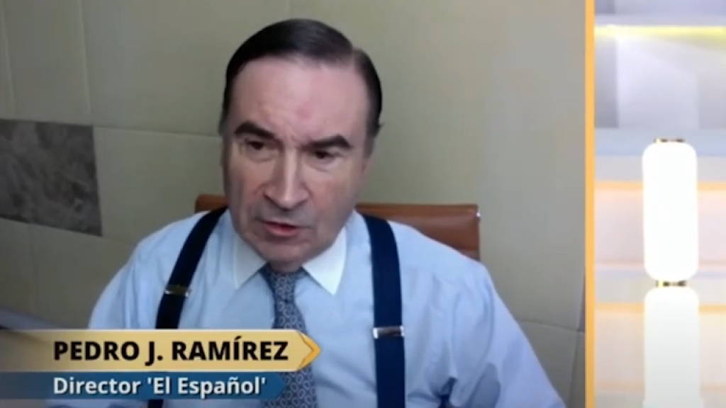 Pedro J. Ramírez durante su intervención en 'La mirada crítica' de Telecinco.