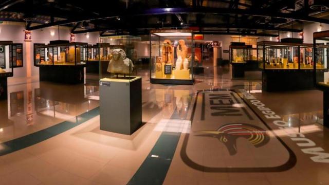 Interior del Museo Egipcio de Melilla, que quieren trasladar a Málaga.