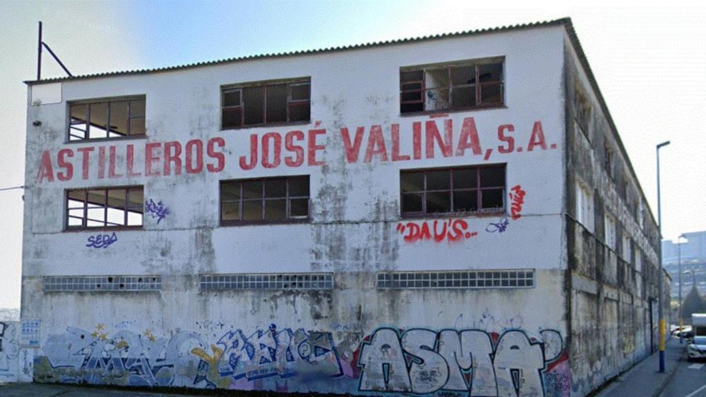 La nave sin actividad de astilleros Valiña.