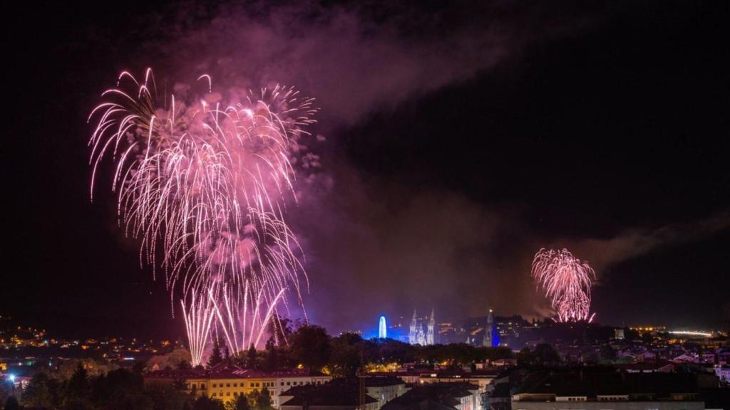 Los fuegos del Apóstol, en Santiago.