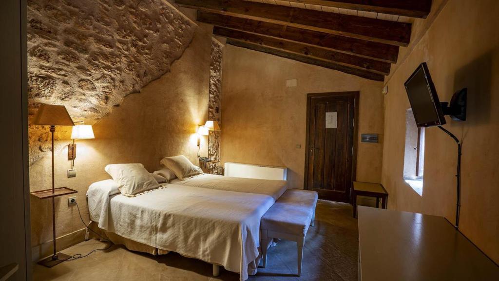 Una de las habitaciones del hotel.