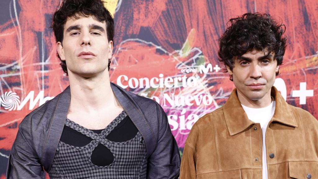 Javier Calvo y Javier Ambrossi en el 'photocall' de 'La Mesías'.