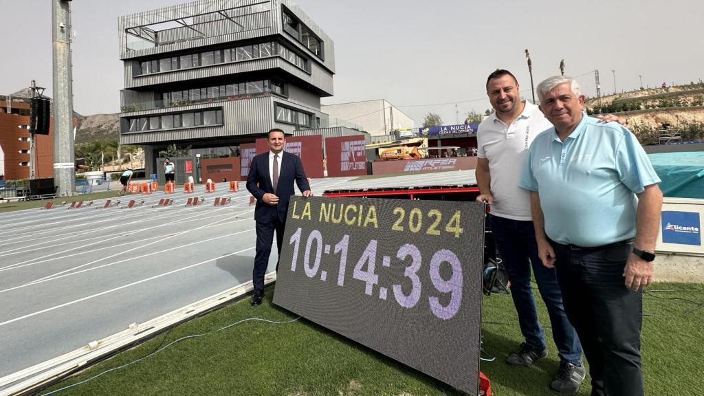 La pista de atletismo de La Nucía donde se celebrará el campeonato.