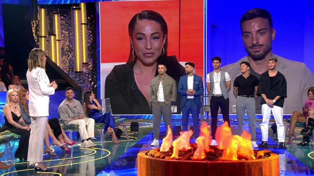 Imagen del debate final de 'La isla de las tentaciones', en Telecinco.