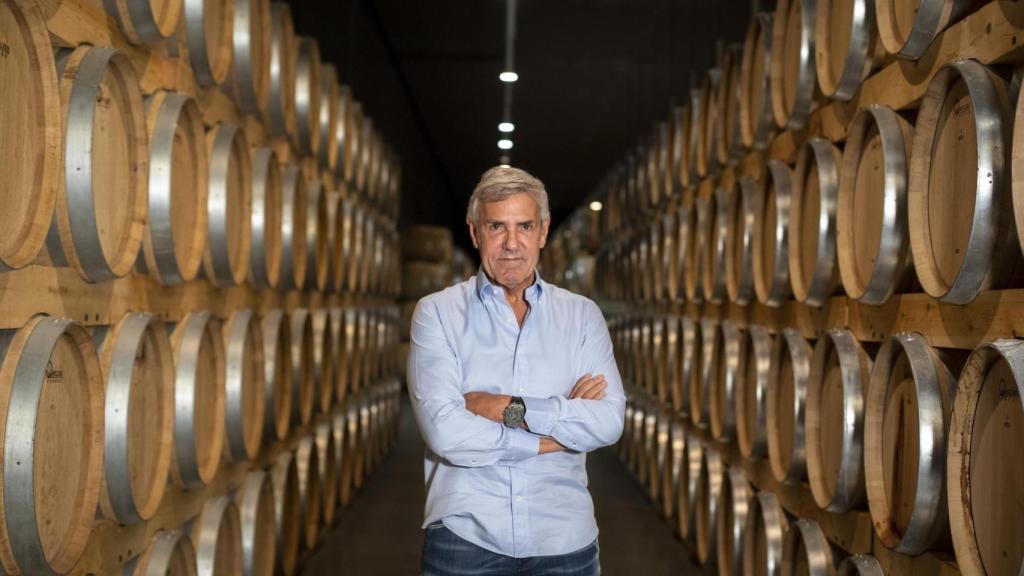 José Moro en su bodega Cepa 21