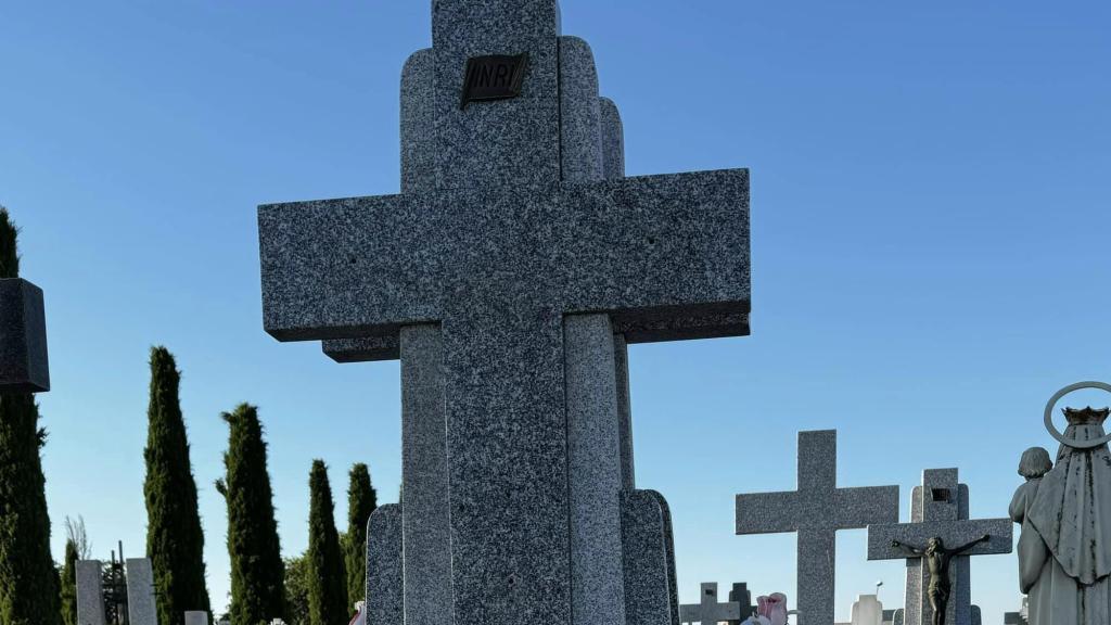 Robo en el cementerio de Noblejas (Toledo). Foto: Redes sociales de Ángel Antonio Luengo, teniente de alcalde del municipio.