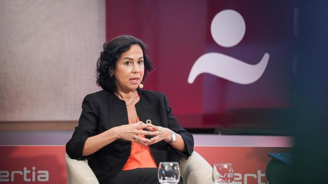 Isabel Pardo de Vera, exsecretaria de Estado de Transportes, Movilidad y Agenda Urbana, durante su intervención en el V Simposio del Observatorio de la Movilidad y las Ciudades.