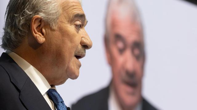 El consejero delegado de Endesa y vicepresidente de la Fundación Endesa, José Bogas, interviene durante la Junta General de Accionistas de Endesa de 2024