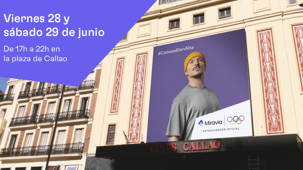 El espectáculo organizado por Miravia en la Plaza de Callao en Madrid.