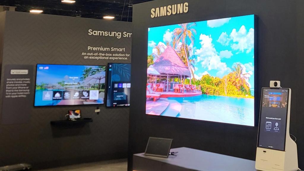 Unos televisores Samsung.