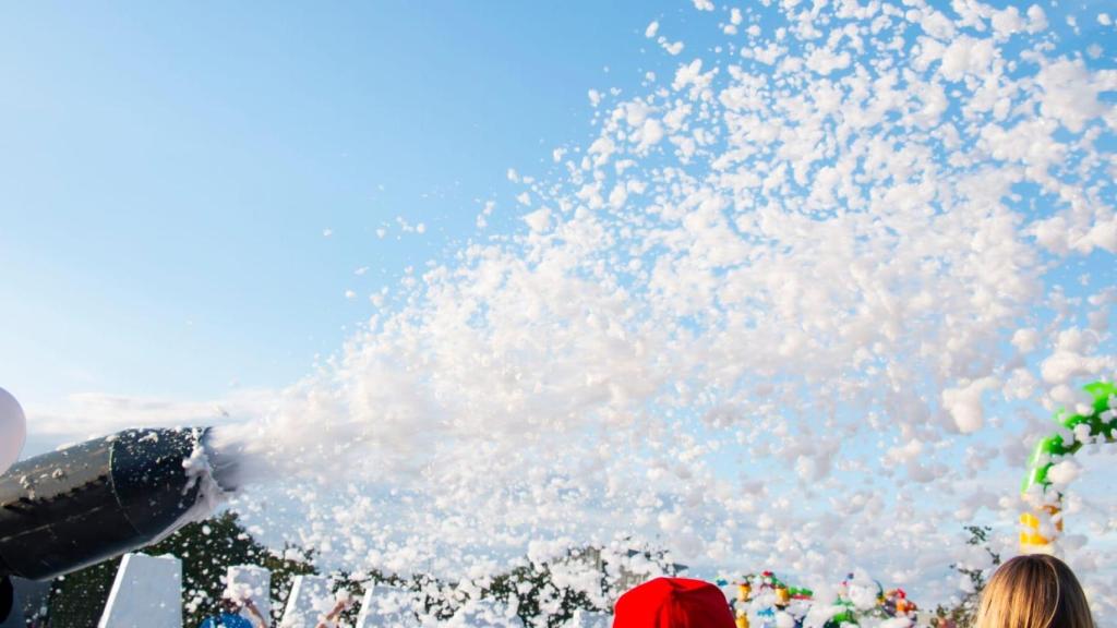 Imagen de archivo de una fiesta de la espuma