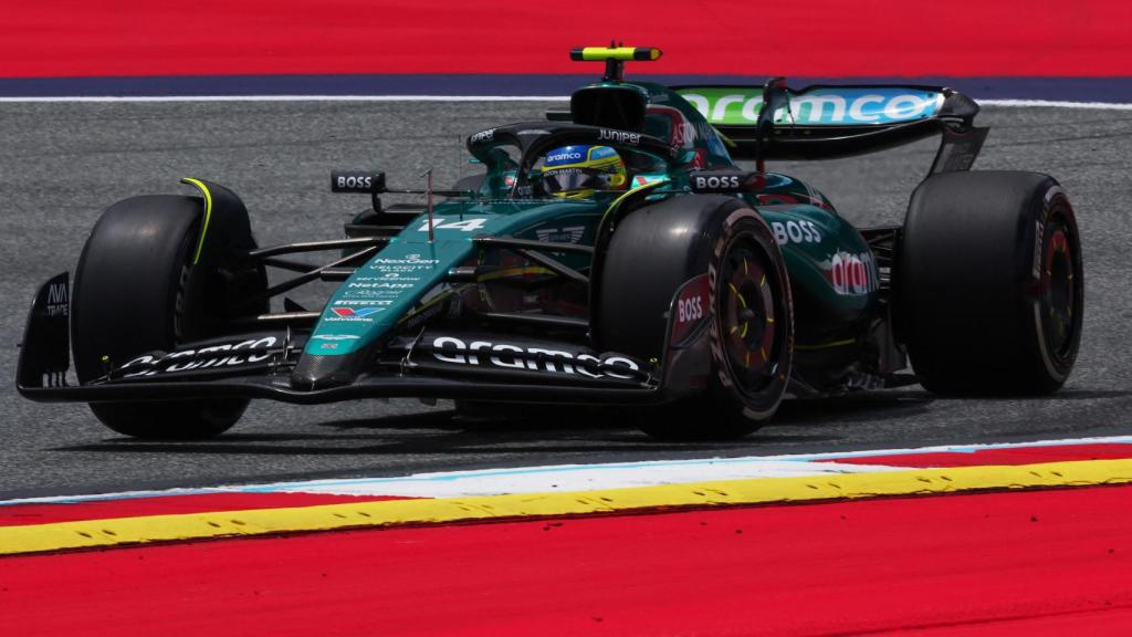 Alonso durante la clasificación para la carrera al esprint del GP de Austria