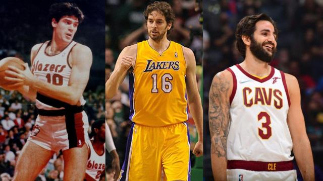 Fernando Martín, Pau Gasol y Ricky Rubio.